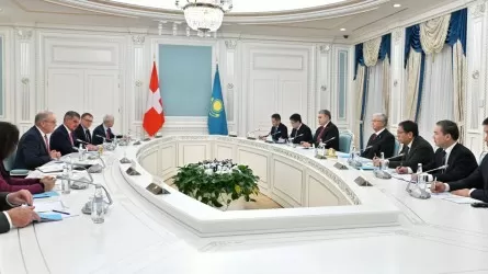 Мемлекет басшысы Швейцария вице-президенті Ги Пармеланмен келіссөз жүргізді