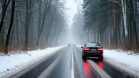 Метель, туман и гололед осложнили погоду в регионах Казахстана 