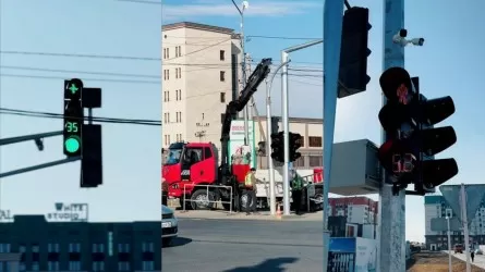  "Умные" светофоры управляют уличным движением в Атырау 