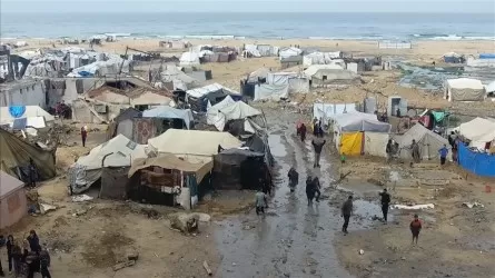 Газада жауын салдарынан аймақтағы тұрғындардың жағдайы қиындады