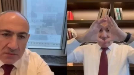 Никол Пашинян Астана төрінде қазақша ән тыңдап, жүрек белгісін көрсетті 