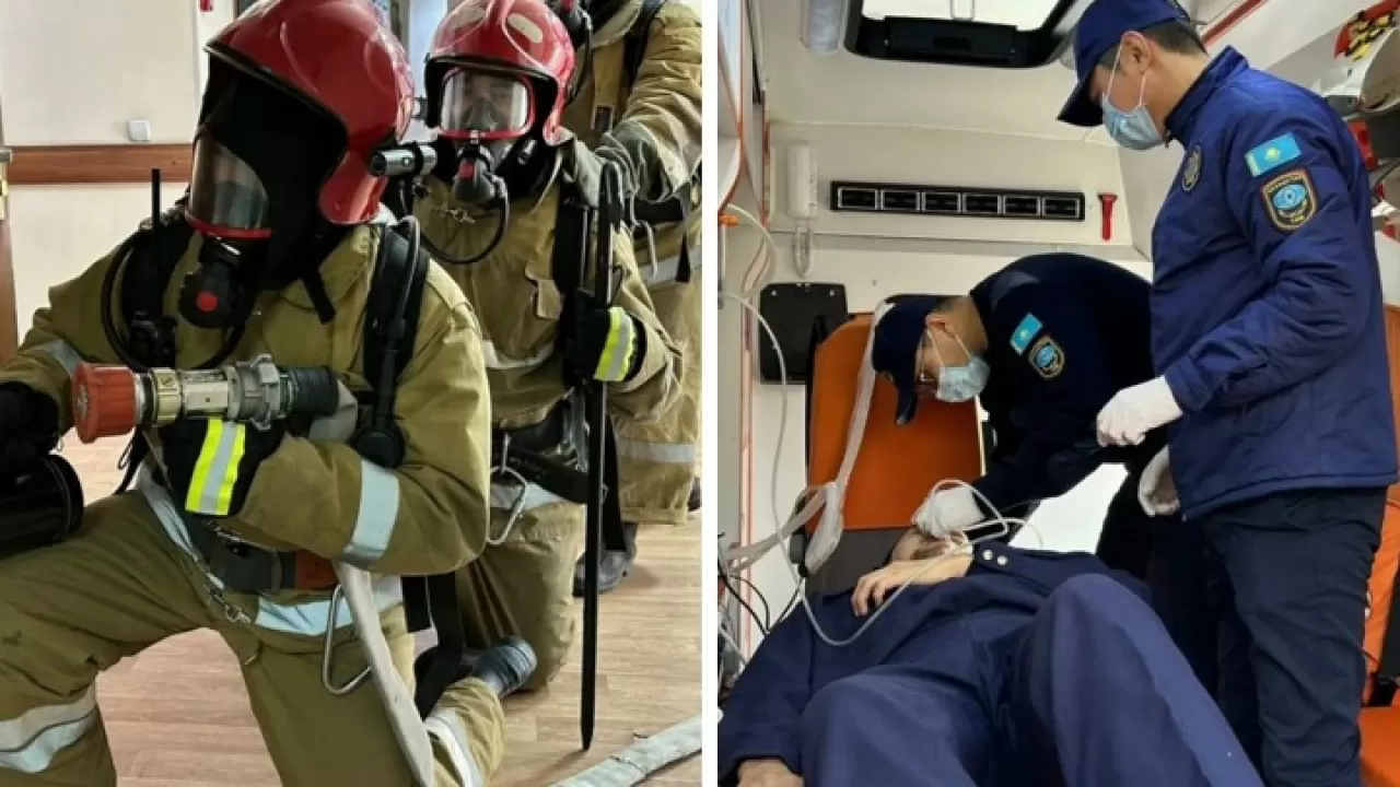 Жамбыл облысында зілзала кезіндегі іс-қимыл пысықталды