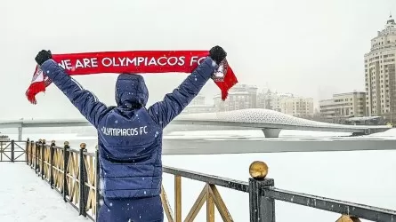 «Олимпиакос» клубының футболшылары Астанаға келіп жетті