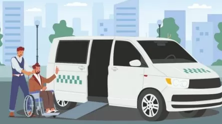 Вдвое чаще стали ездить казахстанцы на инватакси  