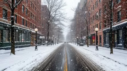 Регионы Казахстана накрыли низовые метели и снег