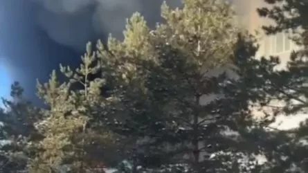 Столб черного дыма на левом берегу напугал жителей Астаны 