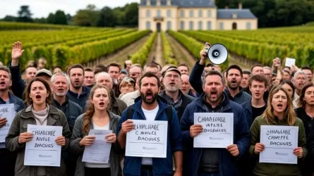 Бунт шампанского: сотрудники 26 компаний парализовали работу во Франции