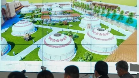 Түркістанда қазақы киіз үй үлгісіндегі қонақүйлер салынады