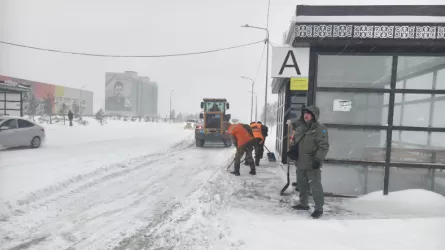 Месячная норма снега выпала за сутки в Костанае  