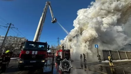 Атырау қаласындағы базар аумағында өрт шықты