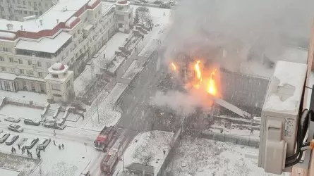 Астанада Cinema City кинотеатры өртке оранды