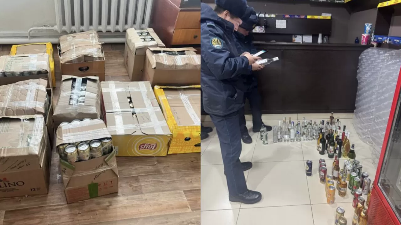 Ақтөбеде 34 кәсіпкер алкоголь өнімдерін заңсыз сатқан