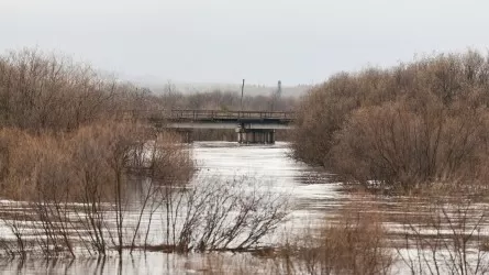 В Костанайской области паводком размыло четыре участка дороги 