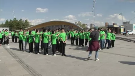 Елордада ерекше флешмоб өтті