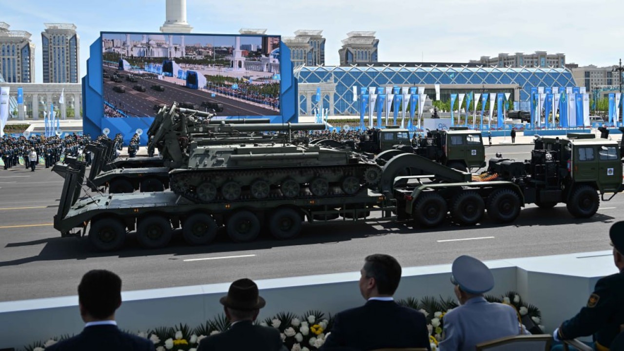 Астанада Ұлы Жеңістің 80 жылдығына арналған әскери парад өтті