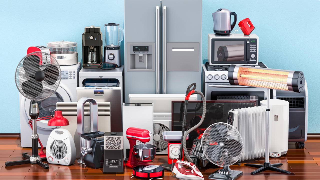 Modern appliance lineup