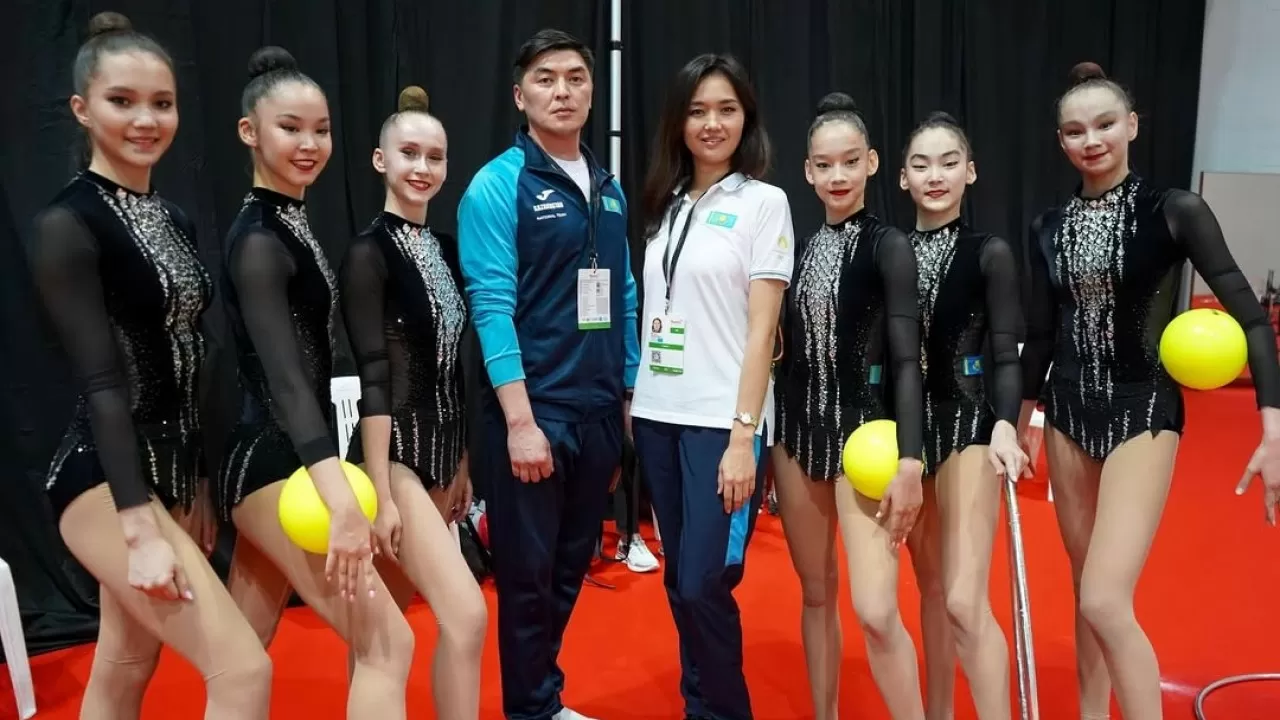 Казахстанские гимнастки завоевали еще одно золото на чемпионате Азии 