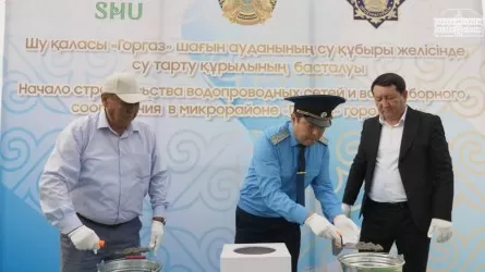 Строить водопровод за счет активов начали в Жамбылской области 