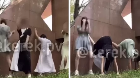 Павлодарда ескерткіш жанында әдепсіз би билеген қыздар жазаланды