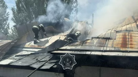 Частный дом и склад загорелись в Ауезовском районе Алматы