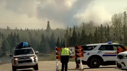 Канадада ыстықтың кесірінен орман өртенуде