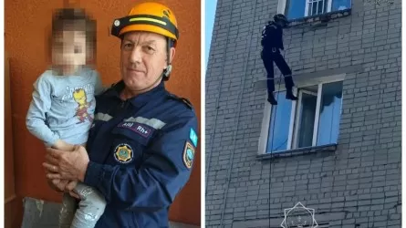 Павлодарда бүлдіршін көпқабатты үйдің терезесінен құлап кете жаздаған