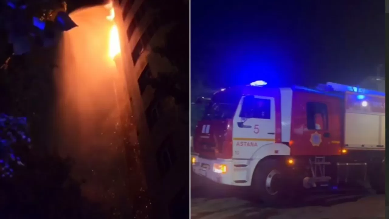“Семь бочек” пылали ночью в Астане  