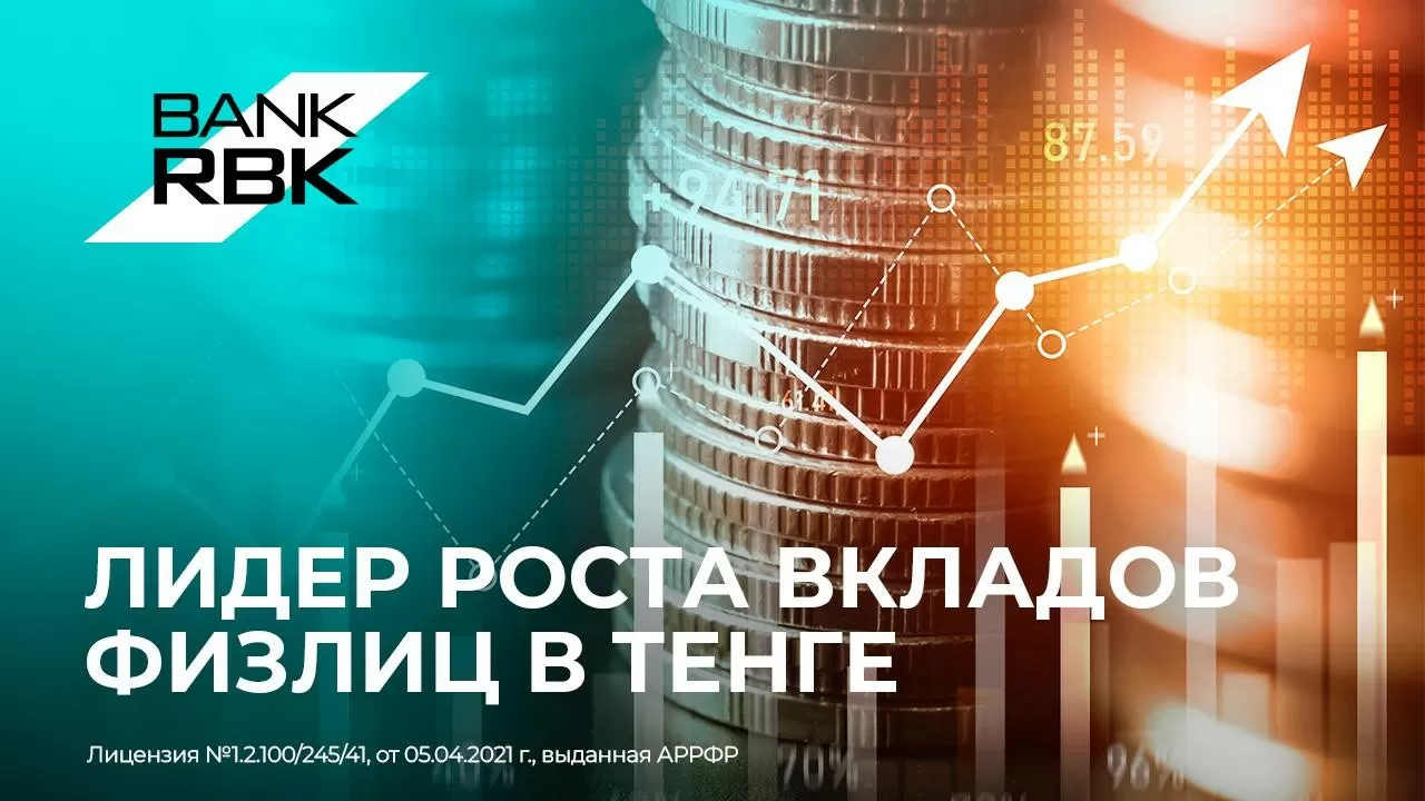 Bank RBK стал лидером по росту вкладов в тенге