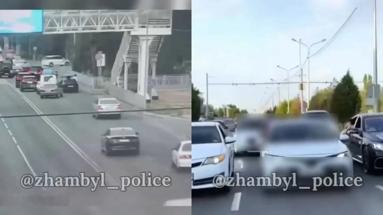 Выпускников Тараза крупно оштрафовали за хаотичный кортеж 