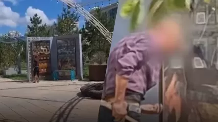 Астанада Абайдың нақыл сөздері жазылған стендті бүлдірген адам қамауға алынды