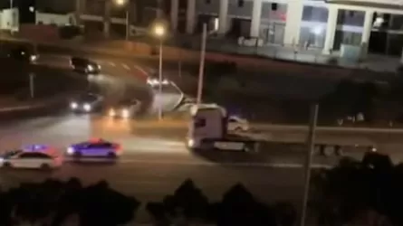 Ақтауда полицейлер мас жүргізушіні қуып жүріп ұстады