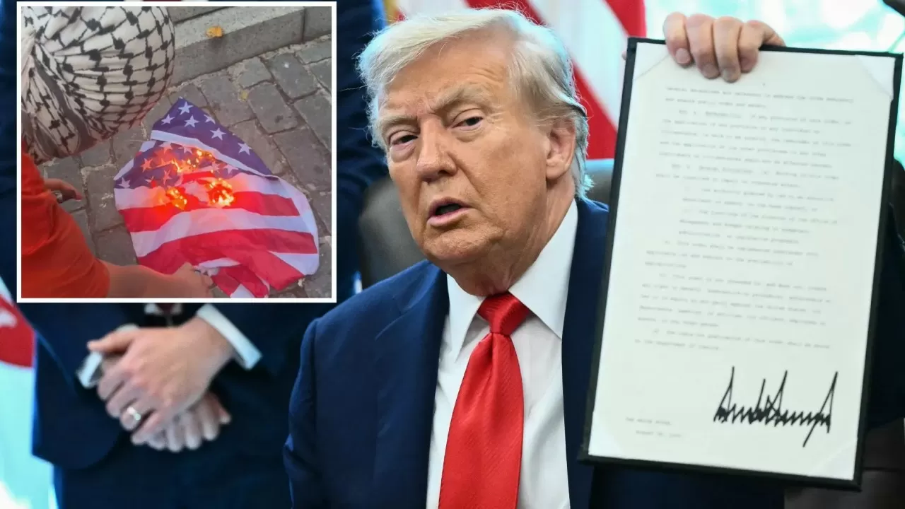 Дональд Трамп АҚШ туын өртеп, жыртқандарды түрмеге отырғызбақ