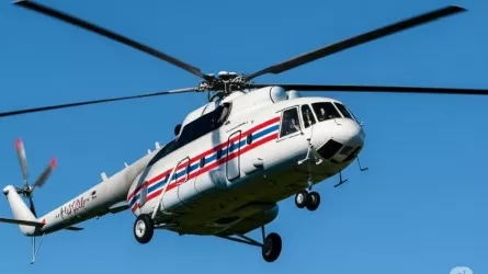 Вертолет подняли в небо для спасения младенца в Восточном Казахстане