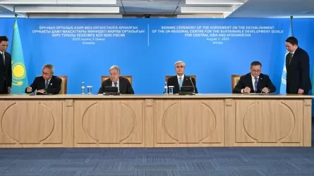 Токаев и Антониу Гутерриш посетили региональный центр ООН