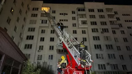 Из задымленной многоэтажки вывели почти 100 человек на севере Казахстана  