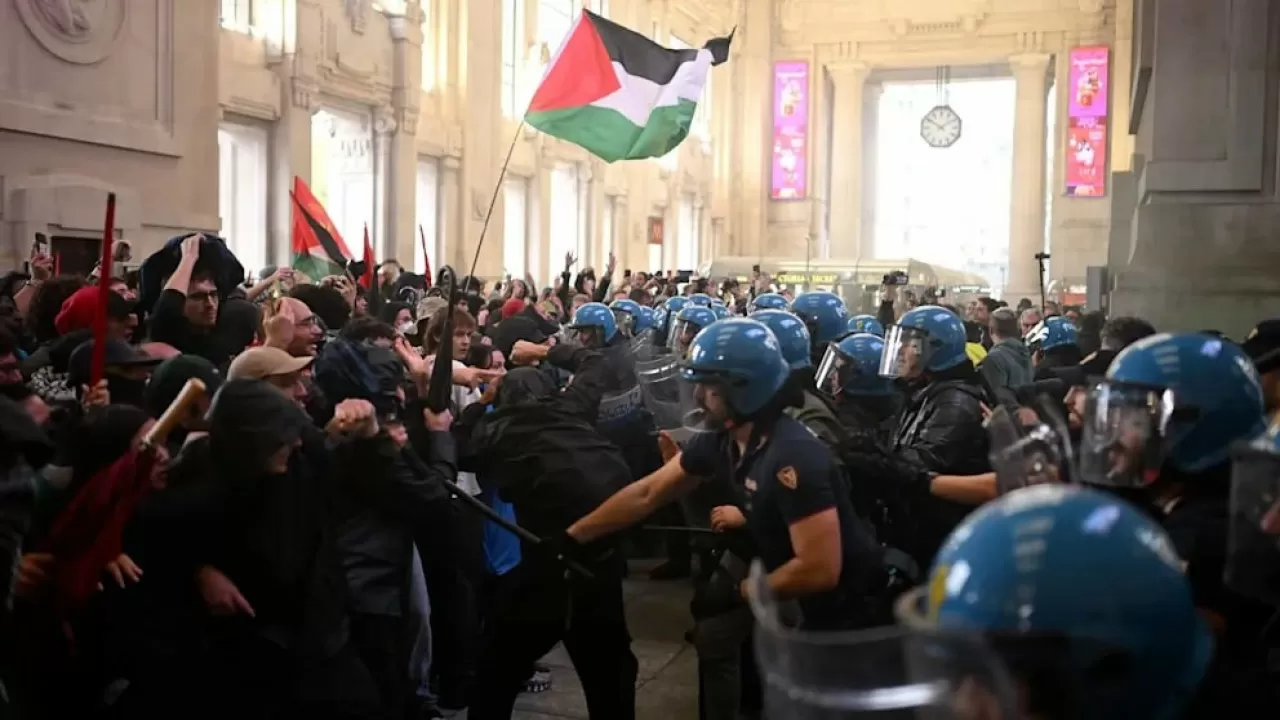 В Милане 60 полицейских пострадали в жестоком столкновении с демонстрантами