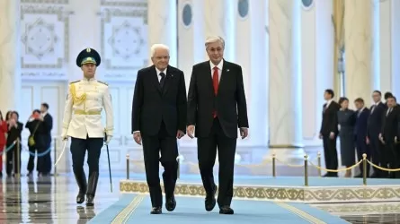 Қасым-Жомарт Тоқаев Италия Президентін Ақордада қарсы алды