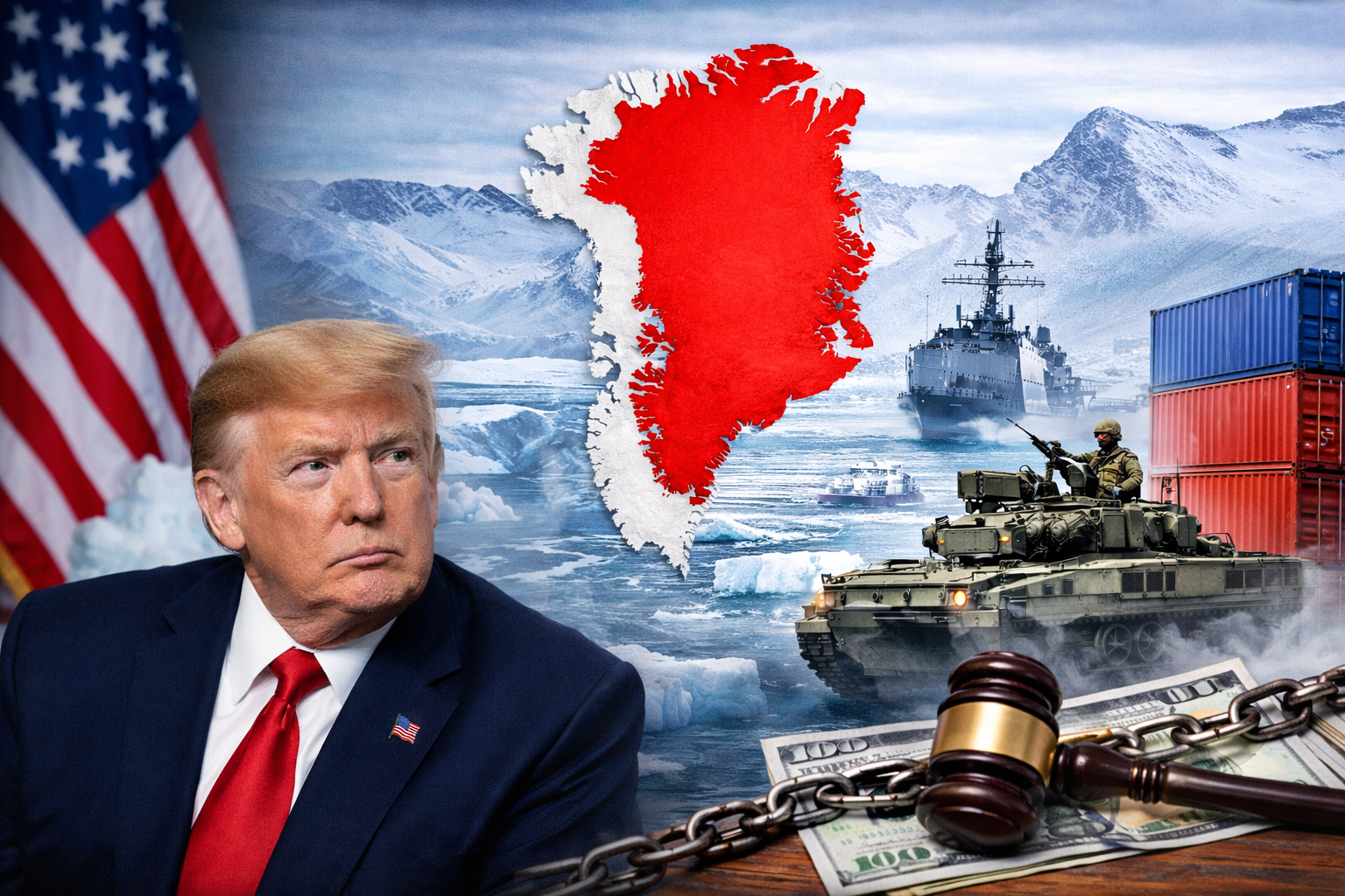 АҚШ Гренландияны бақылауына қарсы елдерге баж салығын салуы мүмкін