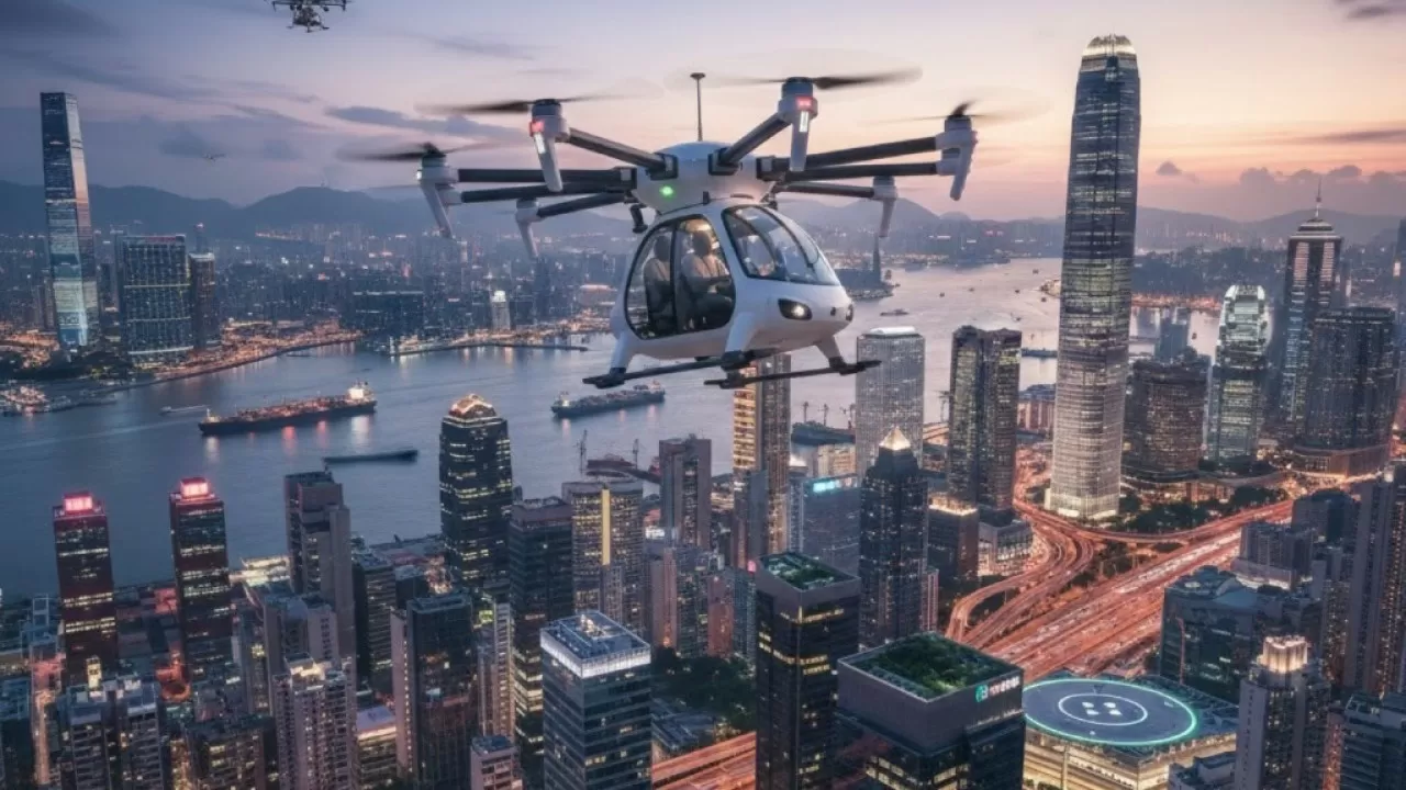 Вместо пробок &mdash; облака: в Китае запустили регулярное аэротакси между мегаполисами