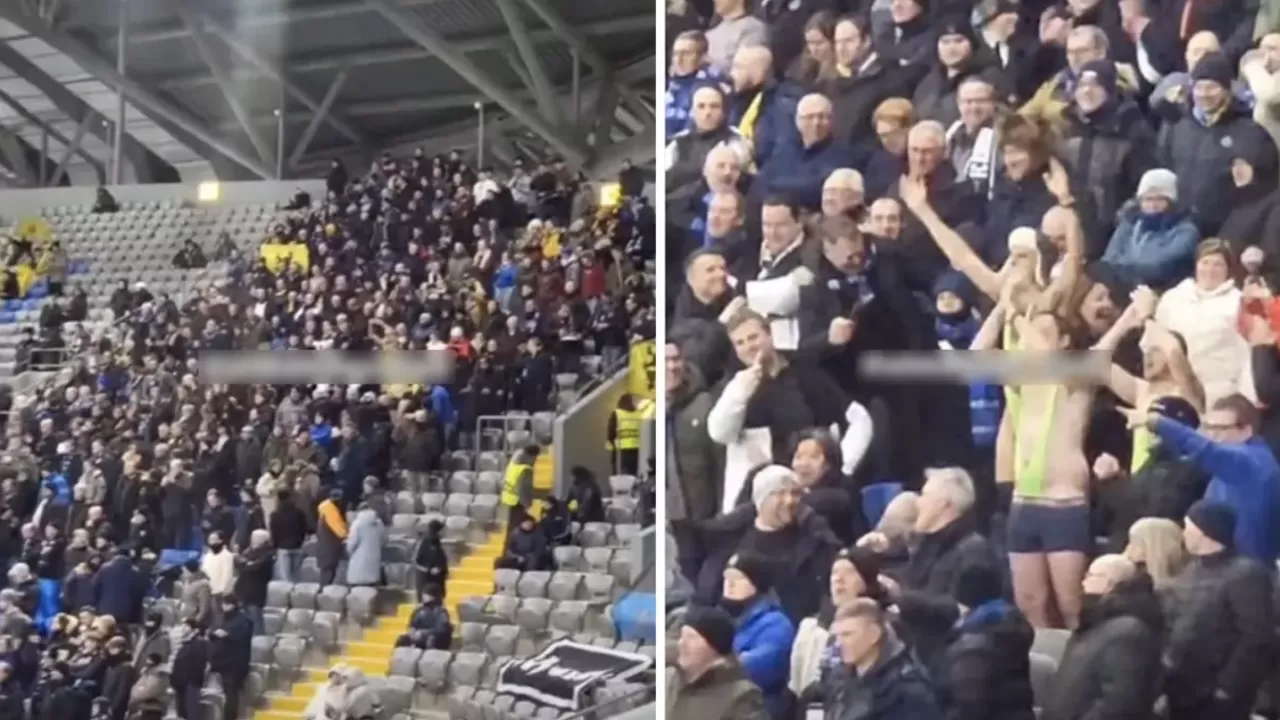 "Астана Аренаға" "Борат" болып шыққан белгиялық жанкүйерлер жазаға тартылды