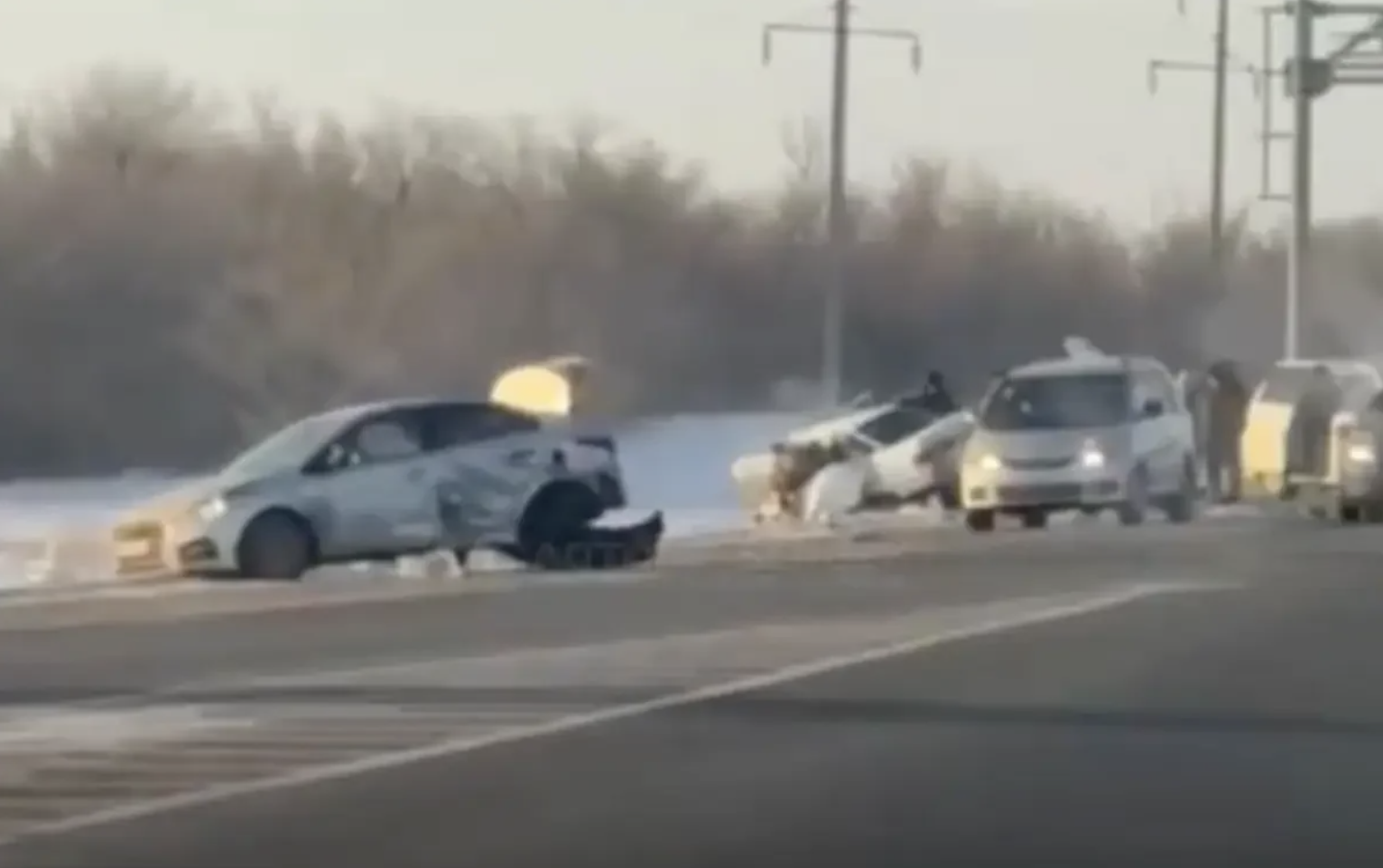 Ақтөбе облысында бірнеше көлік соқтығысып, 4 адам қаза тапты