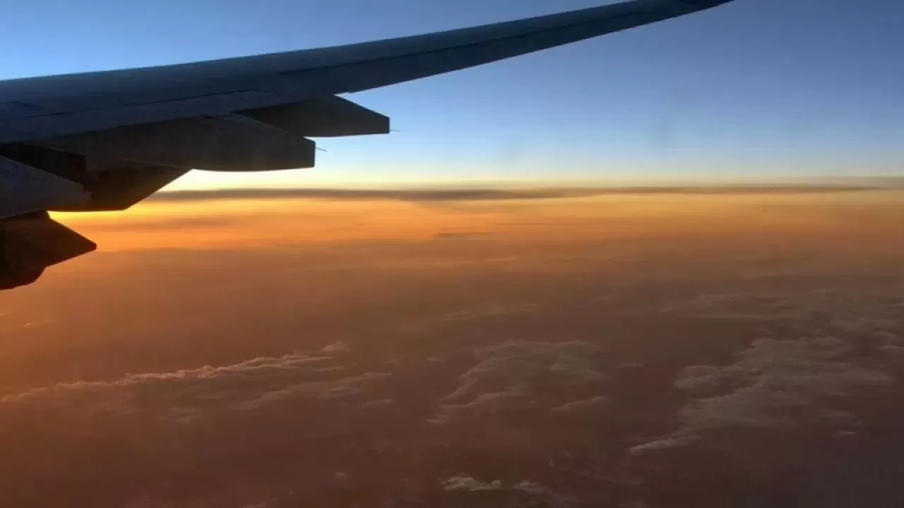 Пассажирский самолет столкнулся с птицами в Казахстане 