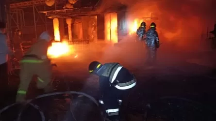 Арыста мұнай базасының аумағынан өрт шықты