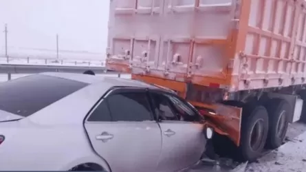 Павлодар облысында жеңіл көлік жүк көлігіне соқтығысып, 2 адам қаза тапты