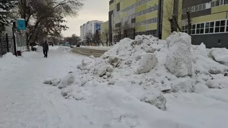 Снежный коллапс устроили в Костанае подрядчики