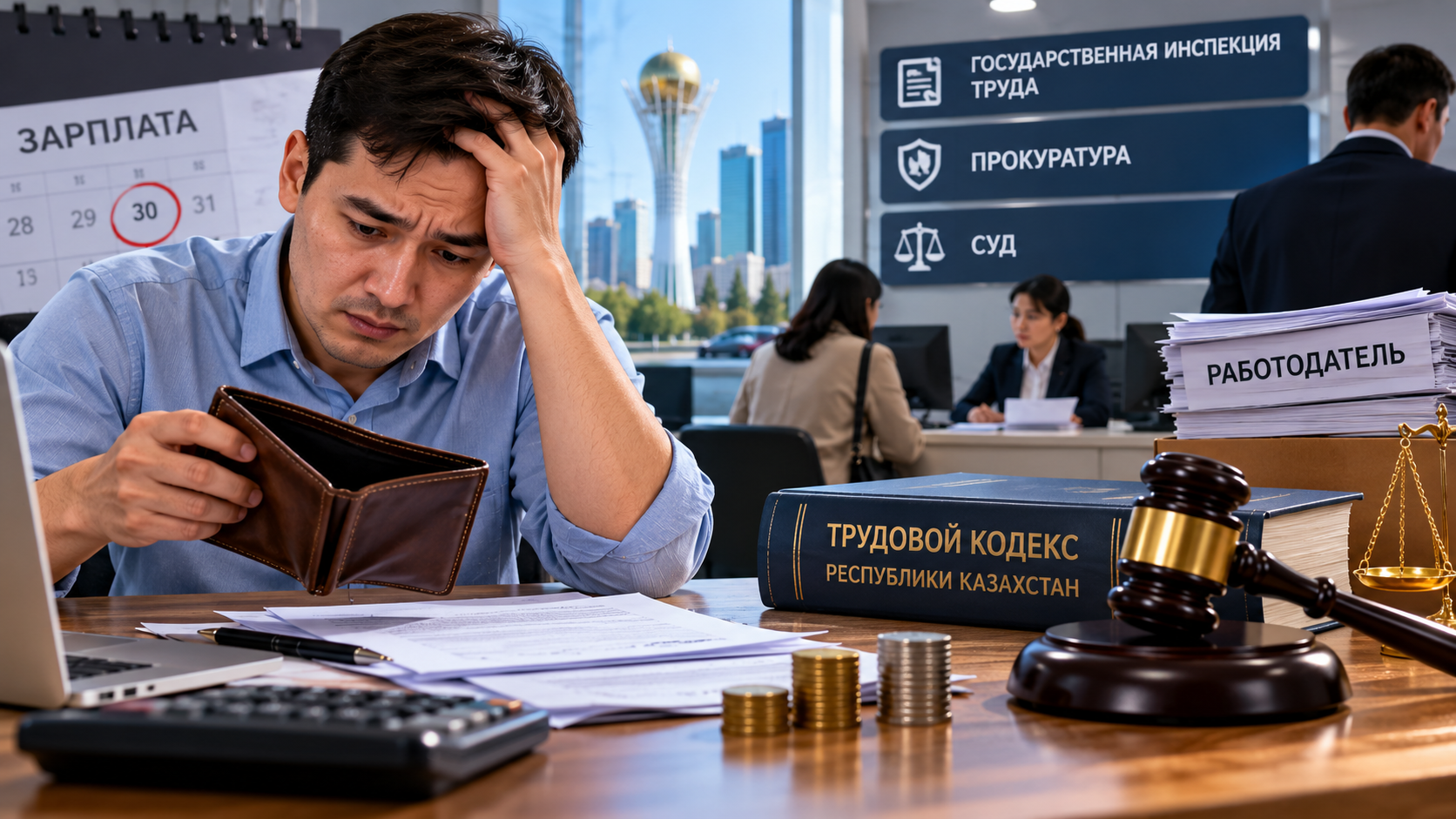 Задерживают зарплату: куда обращаться, и что грозит работодателю в РК 