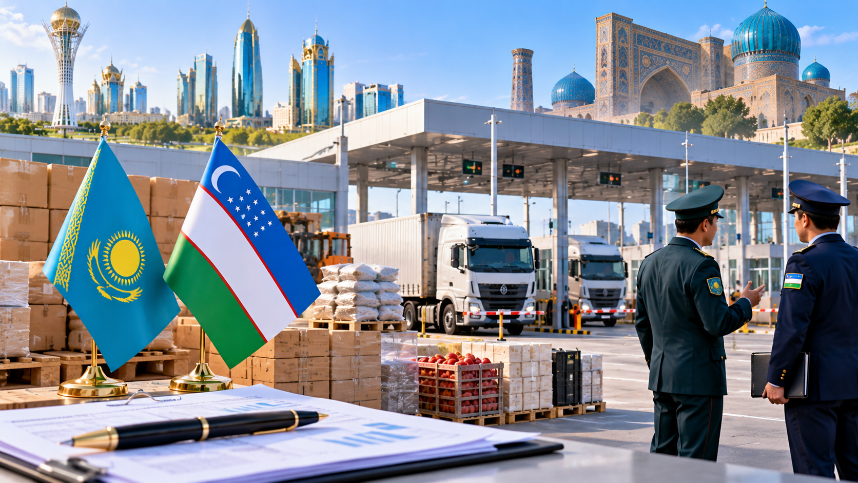 Минфин раскрыл, зачем Казахстану таможенное соглашение с Узбекистаном 