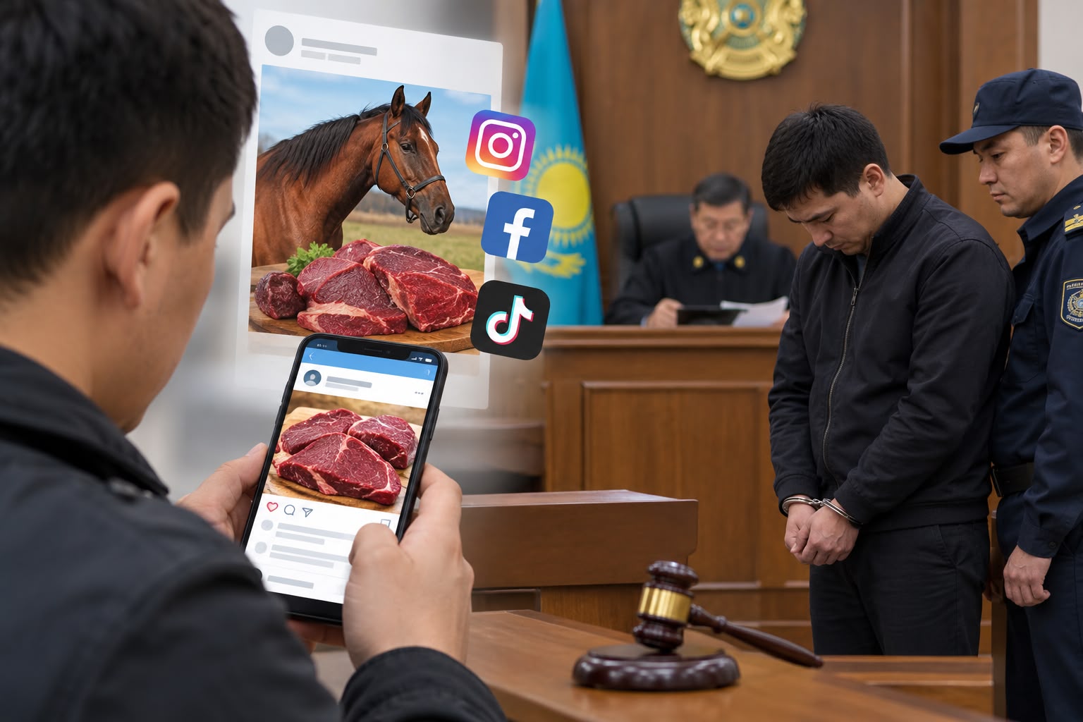Жылқының сүрленген етін сатамын деп 31 адамды алдаған кәсіпкер сотталды