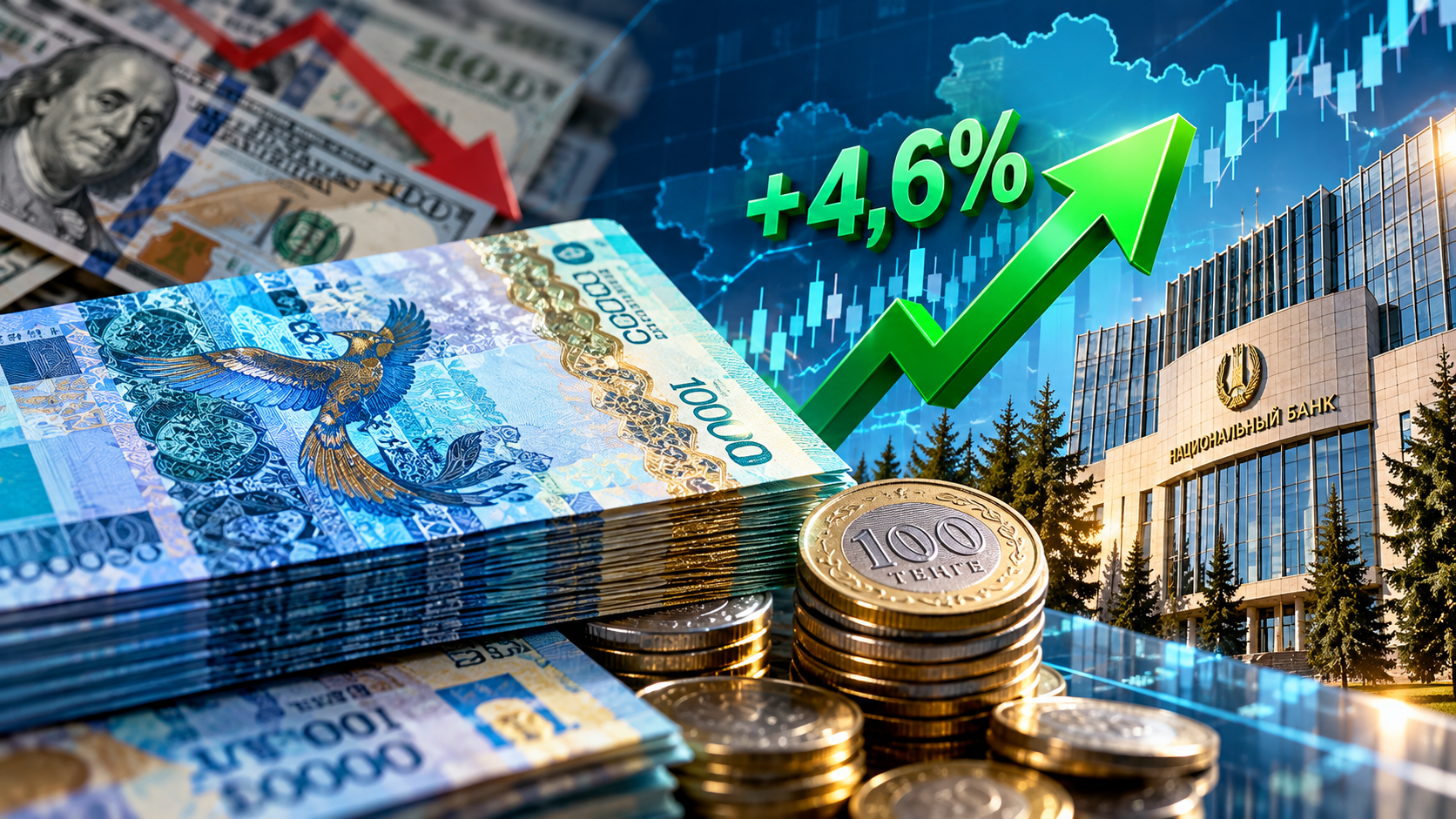 Тенге укрепился на 4,6% за сентябрь: Нацбанк раскрыл детали валютных операций  