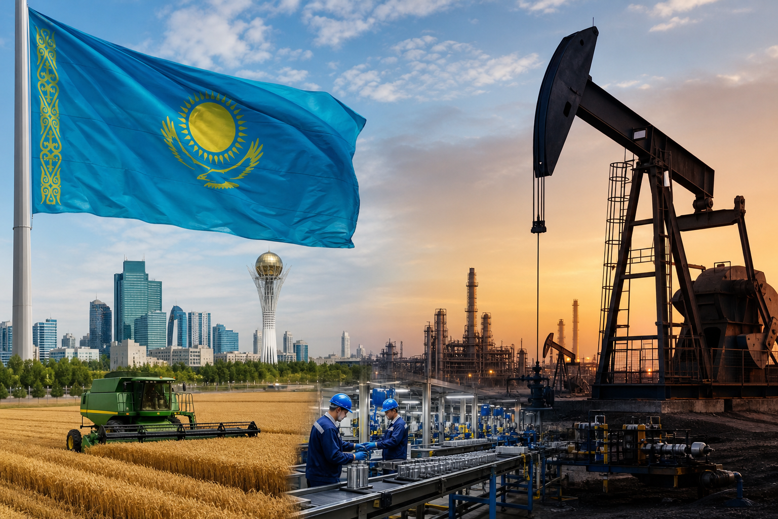 Казахстан укрепляет несырьевые отрасли экономики на фоне сокращения нефтедобычи